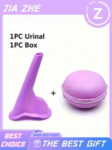 2pcs, 1 Urinal + 1 Box, Portable Silicone Female Urination Funnel With Compact Foldable Design And Carrying Case - Reusable Standing Urination Device For Women, Suitable For Travel, Camping, Hiking, Hygiene And Cleaning Accessory - Multicolor - View 12