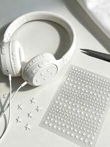 1 Set Star-Shaped Metal Decorative Stickers, Planner Supplies, Laptop Stickers, Multi-Purpose Decorative Decals, Mixed Sizes, Suitable For Phone, Camera, Water Bottle, Tablet, Earphone, Notebook Decoration - 4-color Star Stickers - View 5