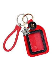 PU Material Keychain Set, Handheld Key Pouch, Car Storage, With Cherry Blossom Accessory, Car Key Protector, Keychain Cover, Leather Car Key Case, Keychain Pendant, Effectively Prevents Keys From Scratches, Wear And Impact, Universal PU Car Key Cover, Remote Key Protector, Suitable For Multiple Car Key Covers - Multicolor - View 20
