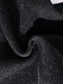 Baby Girl Fashion Denim Jeans, New Spring/Autumn Loose Casual Straight Leg Pants - Black - View 6