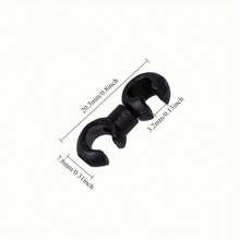 10pcs Rotatable S-Shaped Bicycle Cable Clips, Plastic Material, Durable And Lightweight, Suitable For Organizing And Storing Bicycle Cables And Desktop Cables - Multicolor - View 2