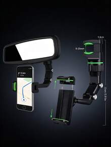 360° Rotatable Adjustable Phone Holder, Space-Saving Car Phone Mount, L-Shaped Design, Secure Grip, Sturdy Structure, Compatible With IPhone And Android Phones, Home Decor, Office Desk Phone Accessory, Camping Travel Home Essential - Multicolor - View 5