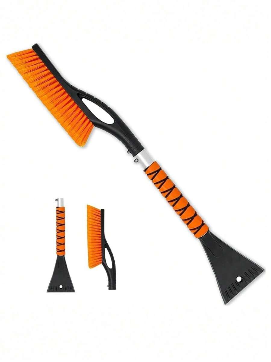 1pc Detachable Car Ice Scraper With Ergonomic Foam Handle, Snow Removal Tool For Cars, Trucks SUVs