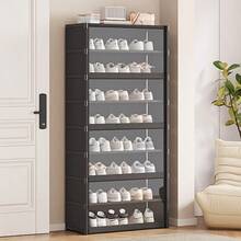 Large Freestanding Transparent Dust-Proof Shoe Rack - Multi-Layer Shoe Storage Box With Durable Metal Structure, Holds Multiple Pairs, Suitable For Entryway, Hallway, Living Room, Bedroom Storage Display Cabinet, Shoe Storage Organizer, Holiday Storage, Birthday Gift - Multicolor - View 5
