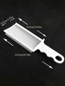 1/2pcs Positioning Styling Comb, Oil Slick Fade Haircutting Comb, Haircutting Tool, Flat Top Clipper Comb, Fluffy Positioning Haircutting Comb, Adjustable Curvature Positioning Haircutting Comb, Haircutting Auxiliary Tool, Suitable For Men, Barbers And Hair Salons - Multicolor - View 8