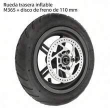 Ruedas para patinete eléctrico, repuesto de goma - Negro - Ver 2