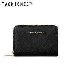 Women's Bi-Fold PU Leather Zipper Wallet With Card Slots, ID Window And Coin Pocket, Classic Modern Large Capacity, Suitable For Daily Commute, Birthday Gift - Multicolor - View 15