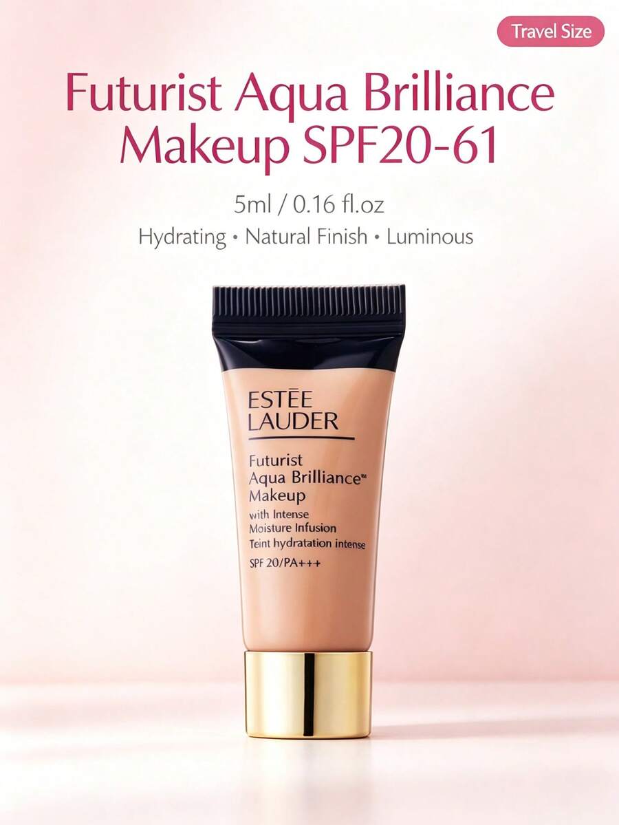 Estée Lauder Estee Lauder-5ml-Travel Size New Water-Based Foundation #61 Long-Lasting Coverage Oil-Control Non-Cakey Moisturizing And Smooth - 5ML-travel Size - View 1