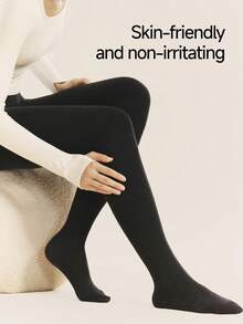Beneunder Women's High-Stretch Expandable Tights (Light Fleece) HE025 - Dark Heather Grey - View 3
