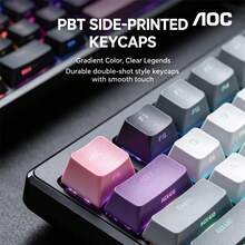 AOC GK410 Wired Mechanical Keyboard, 104-Key Full Anti-Ghosting, RGB Backlit, Gaming And Office Desktop Keyboard - View 7