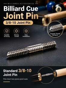 High Precision Stainless Steel 3/8-10 Threaded Billiard Cue Joint Screw, Durable And Sturdy, Suitable For Cue Repair And Customization - 3/8-10 Join - View 2