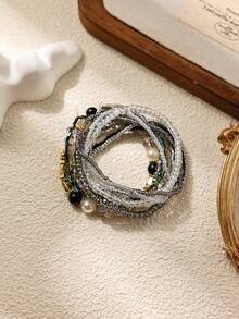 10pcs Beaded Bracelet - Multicolor - View 2