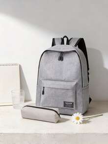 1pc Backpack, Large Capacity Multifunctional Backpack, Stationery Storage Bag, Student Pencil Case, School Supplies, Pencil Pouch, Backpack Back To School Essential, Unisex, Portable Backpack, Back To School Essential - Multi-color - View 7