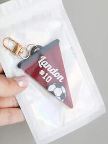 Personalized Soccer Bag Tag | Custom Name Soccer Keychain & Backpack Accessory | 3D-Printed Tournament Team Gift - Multicolor - View 10