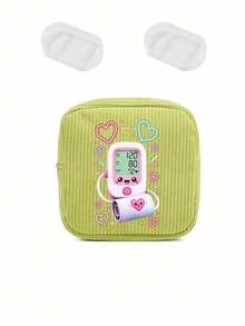 Fun Pattern Ins Style Mini Medical Bag, Sanitary Pads, Bandages, Medicine Storage & Makeup Organizer, Lightweight And Portable For Commute, Travel And Dormitory, Designed For Women Who Value Neatness And Aesthetics, Perfect For Back To School And Birthday Gift, Thoughtful Gift For Yourself Or Friends, Adds Fun And Order To Daily Outings - Multicolor - View 16