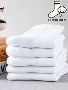 5/10 Pairs Multi-Color Casual Sports Short Socks, Suitable For Daily Outings, Commuting And Business, Soft And Comfortable Men's Cotton Short Socks - Multicolor - View 4