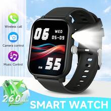 2026 New Unisex Smartwatch, 1.83 Inch HD Large Screen, 260mAh Long Battery Life, Built-In LED Flashlight, Supports Wireless Calling, Photography, Multiple Sports Modes, Perfect Gift Choice - Multicolor - View 2