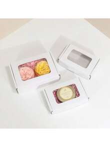 10pcs White Window Paper Box, Visible Window Express Packaging Box, Packing Material, Packaging Box, Gift Box, Corrugated Cardboard Box, Express Box, Packing Box, Airplane Box, Corrugated Paper Box, Postal Cardboard Box - Multicolor - View 9