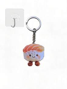 2D Flat (Cute Sushi) Design Acrylic Keychain, Perfect For Backpack Charm, Home Decor And Party Gift - Sushi - View 10