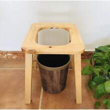 1 Pieza Asiento de Yoni de Madera, Taburete de Vaporización en V de 15.7 Pulgadas, Asiento Yoni de Madera de Ciprés con Cuatro Patas, Diseño Ergonómico de de Reloj, para Uso en Hogar, Spa y Rituales de Bienestar - 1 - Ver 5
