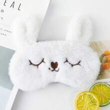 1 miếng bịt mắt ngủ tai thỏ lông xù màu trắng, thêu thỏ nhắm mắt dễ thương, chắn sáng, mềm mại thân thiện với da, hỗ trợ ngủ trưa, dùng nghỉ ngơi tại nhà trên sofa, du lịch công tác, quà tặng nữ tính thu hút, cho Valentine, kỷ niệm, sinh nhật bạn thân, thiết kế thỏ hoạt hình dễ thương, thoải mái không bó chặt, bịt mắt trang trí chụp ảnh đẹp - Nhiều màu - Xem 3
