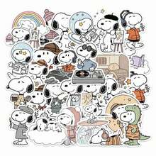 1set Cute Cartoon Stickers, Various Healing Patterns. Perfect For Water Bottles, Laptops, Luggage. Easy Peel With No Residue.(Stochastic Style) - Multicolor - View 1