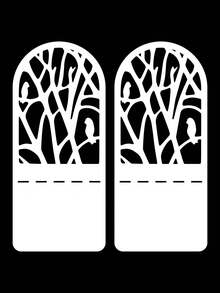1 Pair Black Tree Of Life Desktop Metal Bookends, Office Desk Home Book Stand Gift For Book Lovers, Iron Desk Bookshelf - Multicolor - View 27