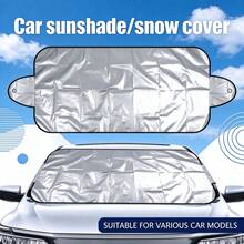 Winter Windshield Snow Ice Cover, Heavy-Duty Anti-Frost Car Front Window Shield, Portable Windshield Protector For Snowy Days For Cars SUVs Trucks Autos, Winter Essential Car Accessory - K - View 2