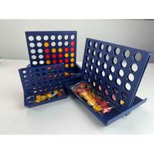 Classic Checkers 4-In-A-Row Game, Party Game, Fun Family Entertainment, Multiplayer Competition, Connect Four,Adult Party Games Suitable For Halloween/Christmas/Thanksgiving - Multicolor - View 5