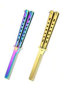 Folding Hair Styling Comb, Compact Braiding Comb, Massage Comb, Dual-Use Hair Comb - Multicolor - View 6