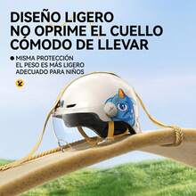Casco infantil con diseño de unicornio, protección triple reforzada, uso todo el año, resistente a impactos, 4 colores disponibles - Champán - Ver 8