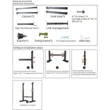 Squat Racks Barbell Rack Stand Adjustable  Weight Bench Press Home Gym - Black - View 3