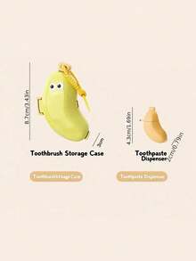 Banana Portable Toothbrush Travel Storage Dust Cover, Toothbrush Holder, Portable, Keeps Toothbrush Clean And Protected, Electric Toothbrush Holder - Multicolor - View 8