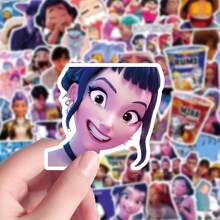 Hasbro 60pcs/1set Popular K-Pop Demon Hunter Girl Group Stickers Idol Demon Hunter Movie Graffiti Waterproof Notebook Stickers - Multicolor - View 3