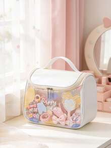 1pc White Matte Storage Bag, Suitable For Baby Girl Room, Children's Bedroom, Baby Supplies And Home Essentials - Multicolor - View 5
