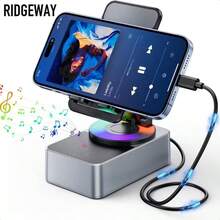 Portable Bluetooth Speaker With Phone Stand And Charging - Black - View 13