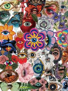 50pcs Pupil Aesthetic Stickers, Transparent Waterproof PET Material, Suitable For Scrapbooking, Diary, Laptop, Car Sticker, Skateboard, Water Bottle, Computer, Phone, Greeting Card, Photo Album, Furniture - Multicolor - View 11