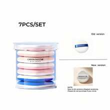 OEIEZ 7pcs Air Cushion Makeup Sponges, Suitable For Foundation, Concealer And Loose Powder, Korean Style Makeup Sponge Pads, Teardrop Shape Mixed Pack, Setting Makeup Sponge Pads, Suitable For Liquid, Cream And Powder - Multicolor - View 13