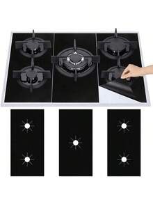3pcs Gas Stove Heat Insulation Mat, Can Be Cut At Will, Oil-Proof And Stain-Proof, Clean Gas Stove Protective Mat, Kitchen Utensils - View 11