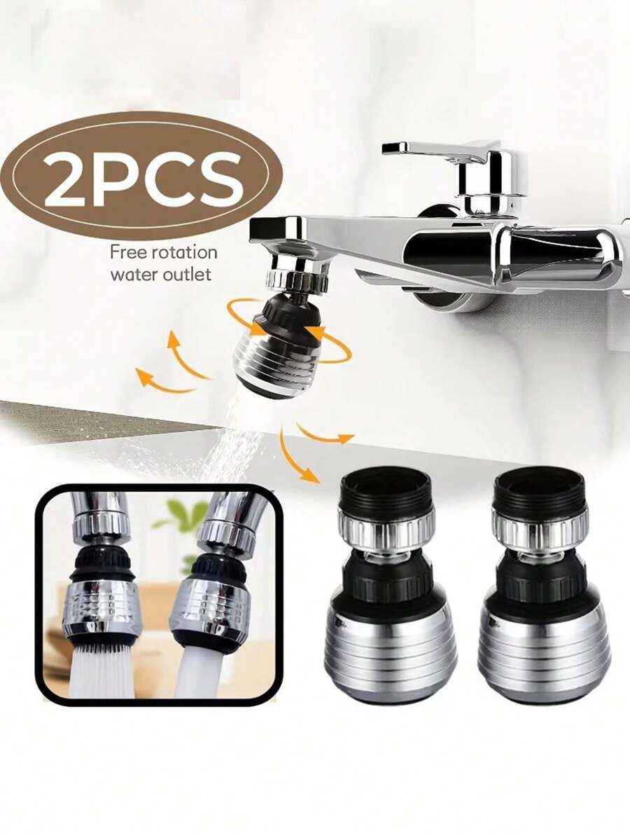 Kitchen Faucet Aerator, Universal Swivel Water Outlet, Water-Saving Anti-Splash Tap Filter, Fits Most Home Faucets, Switchable Water Modes, Anti-Splashing Design, Easy Vegetable & Dish Washing, Simple Installation Without Tools, Durable, Home Kitchen & Bathroom Tap Extension Pressure Booster Aerator, Kitchen Sink Faucet Accessory, Reduces Water Splatter, Practical Home Kitchen & Bath Small Accessory