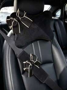 Car Headrest Neck Pillow Bow Car Headrest Neck Protection Car Seat Neck Pillow Suitable For Long-Distance Driving - Multicolor - View 1