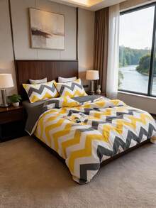Cozy Duvet Cover Set - Bedroom - Aqua Gray - View 3