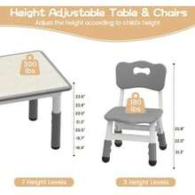 Kids Tables & Chairs - Grey - View 3