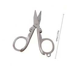 3 piezas/Set Tijeras plegables mini surtidas al azar, esencial de viaje, con llavero - Tijeras plegables - Ver 2