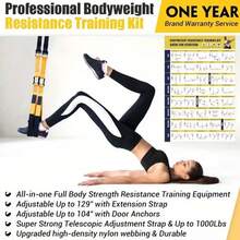 Family-Friendly Home Resistance Training Set, Includes Suspension Training Straps And Handles, Suitable For Full Body Home Workout - A - View 8