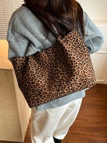 Solid Color Simple And Fashionable Versatile Zipper Closure Women's Bag, Single Shoulder Diagonal Cross Bag,Women's Daily Commuting Phone Bag - Brown - View 8