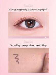 BBIA Last Auto Gel Eyeliner 2 Packs, 24 Rosy Pastel, Matte Shimmer Creamy Texture, Waterproof Quick-Dry, Korean Eye Makeup Gift - Multicolor - View 3