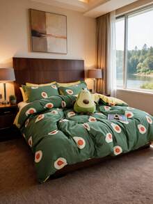 Always Home- Duvet Set - Cozy Set With Pillow - Multicolor - View 2