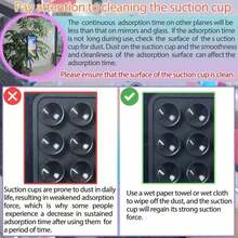 2PCS Silicone Double Sided Suction Cup Phone Case Mount, Sticky Phone Grip With Higher Suction Power Compatible With Iphone, Hands-Free Phone Accessories Holder For Selfies And Videos - 2pcs Transparent - View 10
