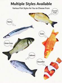 Cat Toys Plush Simulation Fish Teasing Cat Peppermint Fish Cat Self Relaxation Teeth Chewing Teasing Cat Supplies Wear Resistant Pillow For Grinding Teeth - View 8